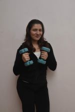 Tina Ahuja snapped at an tv interview on fitness on 23rd Nov 2015